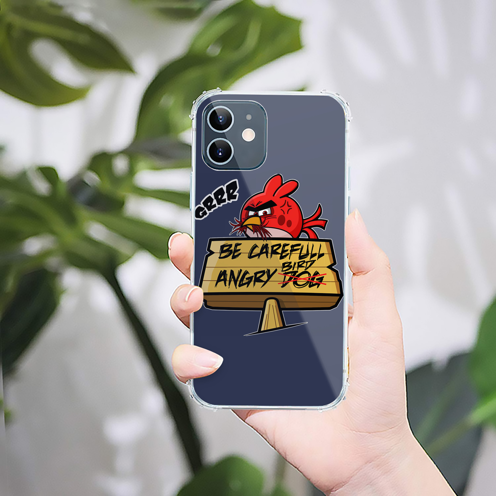 （画像用） Angry Birds アングリーバード 【iPhone 12シリーズ対応】透明スマホケース（クリアソフトケース）